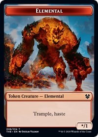 Elemental // Satyr Double-sided Token [Theros Beyond Death Tokens] | Empire Gaming NC