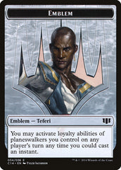 Teferi, Temporal Archmage Emblem // Zombie (011/036) Double-sided Token [Commander 2014 Tokens] | Empire Gaming NC