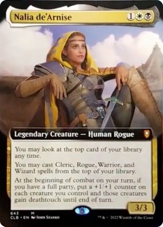 Nalia de'Arnise (Extended Art) [Commander Legends: Battle for Baldur's Gate] | Empire Gaming NC