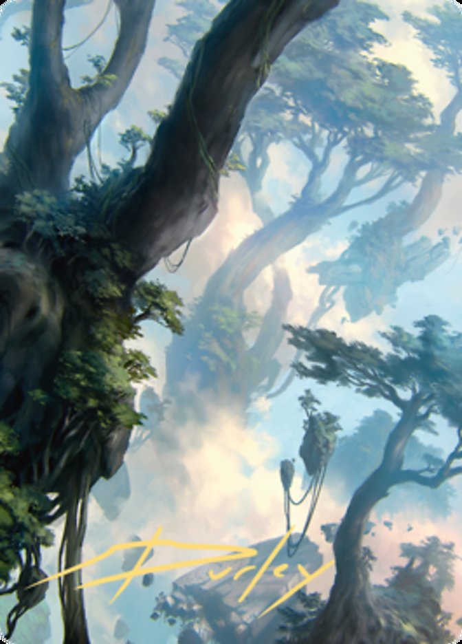 Forest 1 Art Card (Gold-Stamped Signature) [Zendikar Rising Art Series] | Empire Gaming NC