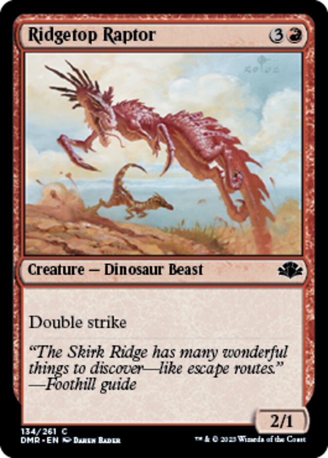 Ridgetop Raptor [Dominaria Remastered] | Empire Gaming NC