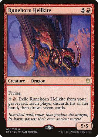 Runehorn Hellkite [Commander 2016] | Empire Gaming NC