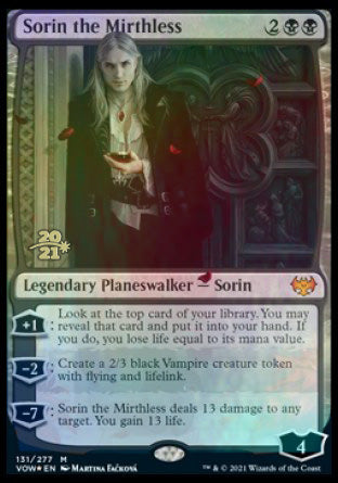 Sorin the Mirthless [Innistrad: Crimson Vow Prerelease Promos] | Empire Gaming NC