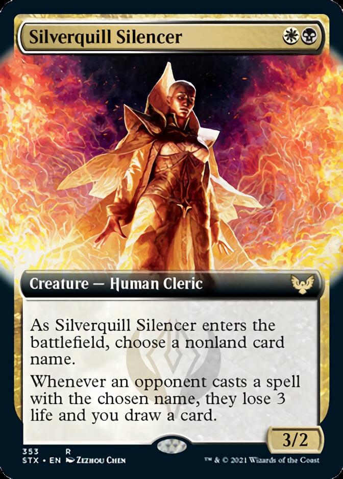 Silverquill Silencer (Extended) [Strixhaven: School of Mages] | Empire Gaming NC