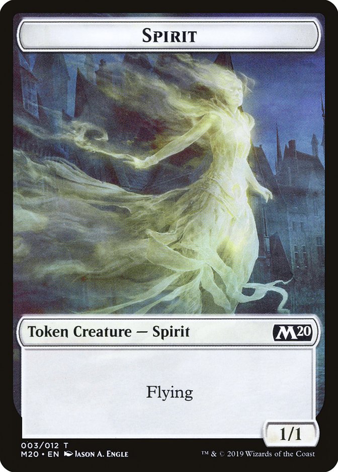 Spirit Token [Core Set 2020 Tokens] | Empire Gaming NC