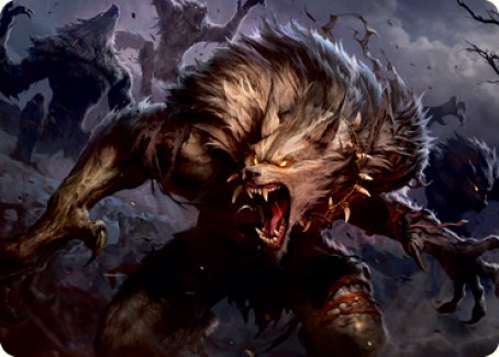 Village Reavers Art Card [Innistrad: Midnight Hunt Art Series] | Empire Gaming NC