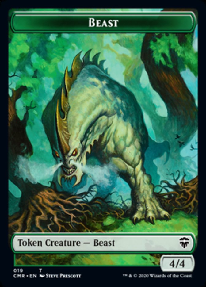 Beast (19) // Elephant Token [Commander Legends Tokens] | Empire Gaming NC