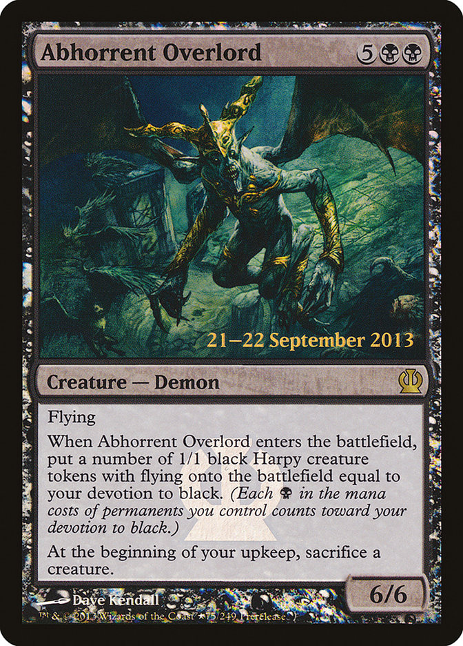 Abhorrent Overlord [Theros Promos] | Empire Gaming NC