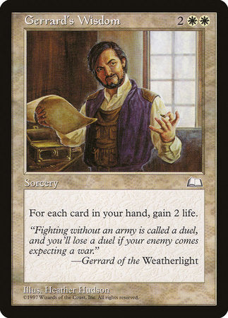 Gerrard's Wisdom [Weatherlight] | Empire Gaming NC