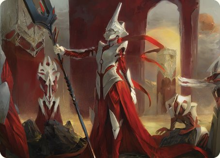 Porcelain Zealot Art Card [Phyrexia: All Will Be One Art Series] | Empire Gaming NC