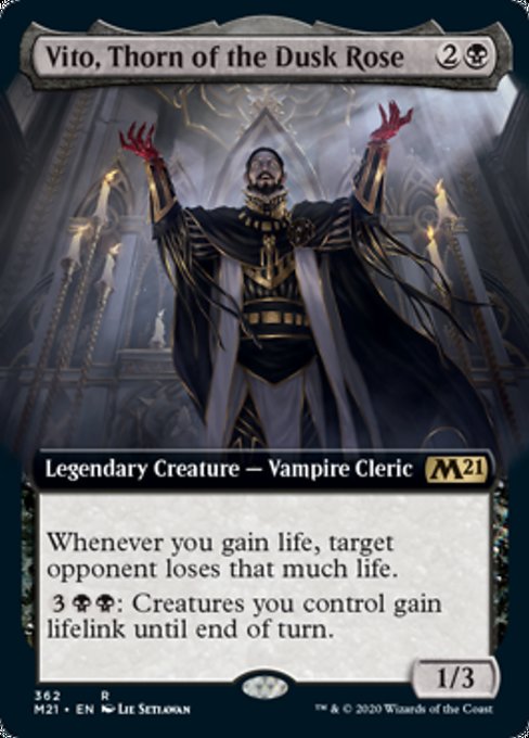 Vito, Thorn of the Dusk Rose (Extended Art) [Core Set 2021] | Empire Gaming NC