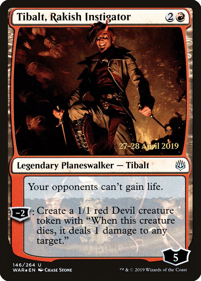 Tibalt, Rakish Instigator  [War of the Spark Prerelease Promos] | Empire Gaming NC