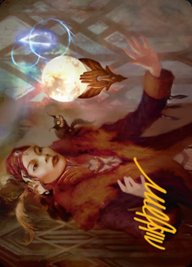 Misfortune Teller Art Card (Gold-Stamped Signature) [Streets of New Capenna Art Series] | Empire Gaming NC