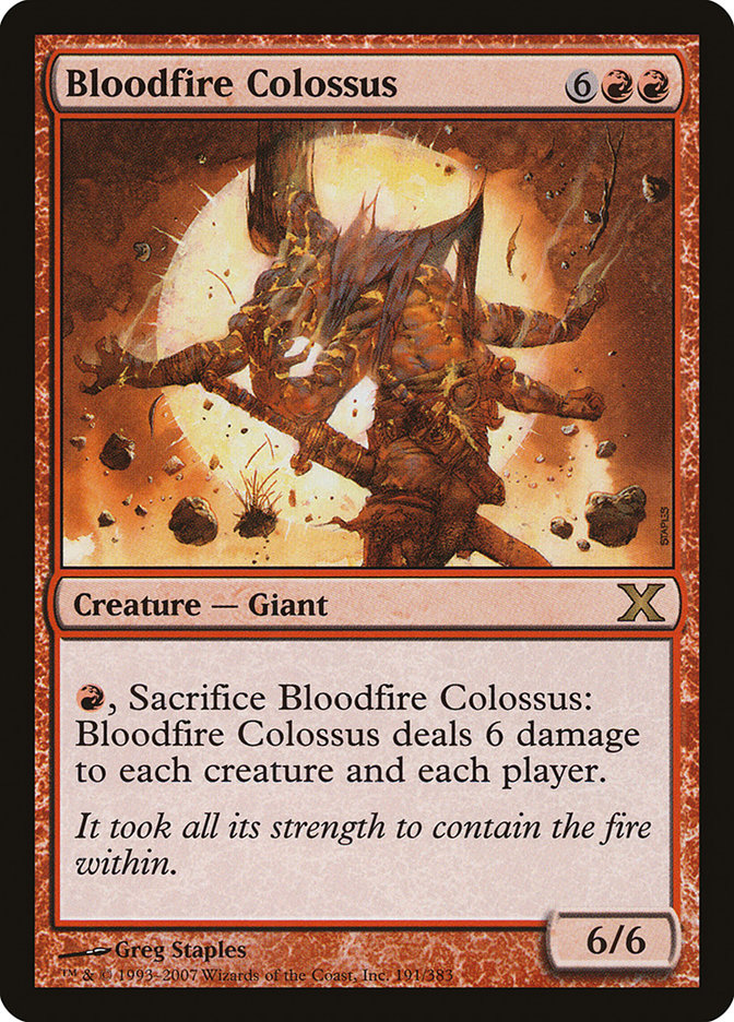 Bloodfire Colossus [Tenth Edition] | Empire Gaming NC