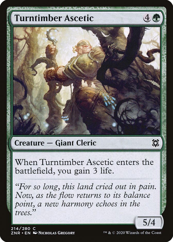 Turntimber Ascetic [Zendikar Rising] | Empire Gaming NC