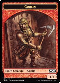 Goblin // Thopter Double-sided Token (Game Night) [Core Set 2019 Tokens] | Empire Gaming NC