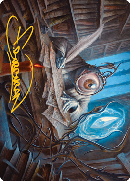 Unblinking Observer Art Card (Gold-Stamped Signature) [Innistrad: Midnight Hunt Art Series] | Empire Gaming NC