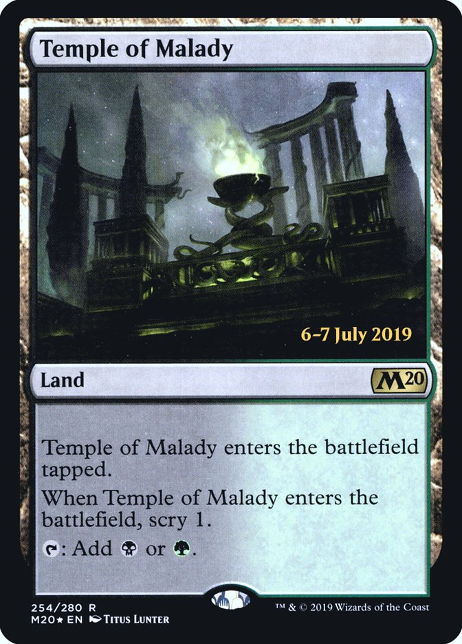 Temple of Malady  [Core Set 2020 Prerelease Promos] | Empire Gaming NC