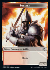 Soldier (33) // Devil Double-sided Token [Streets of New Capenna Commander Tokens] | Empire Gaming NC