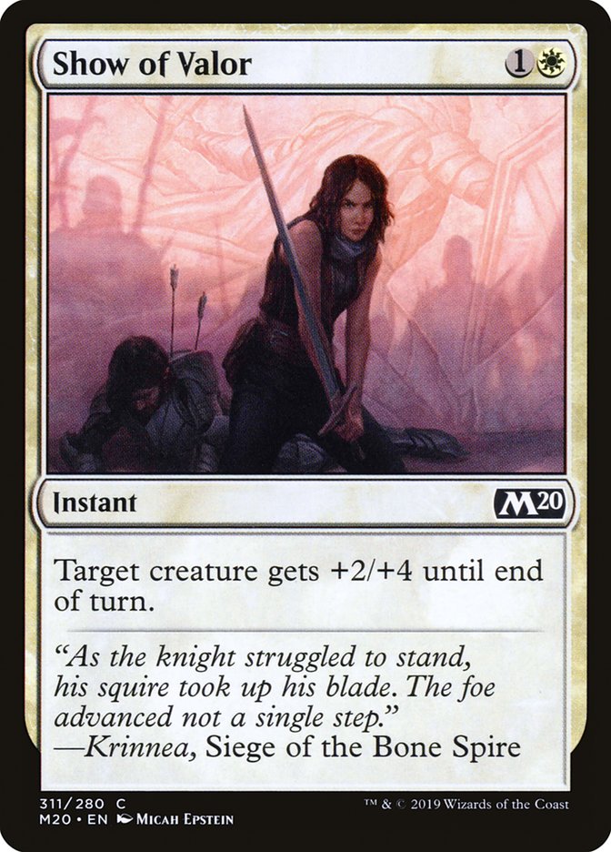 Show of Valor [Core Set 2020] | Empire Gaming NC