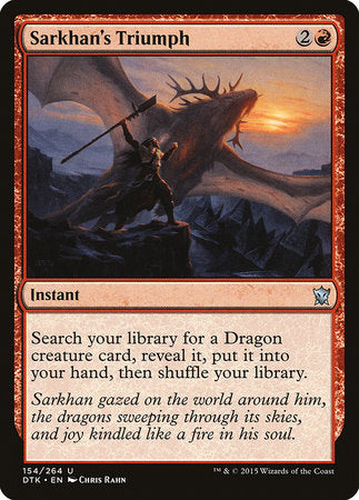 Sarkhan's Triumph [Dragons of Tarkir] | Empire Gaming NC