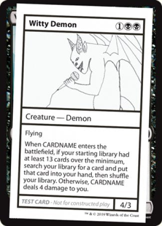 Witty Demon (2021 Edition) [Mystery Booster Playtest Cards] | Empire Gaming NC