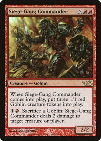 Siege-Gang Commander [Duel Decks: Elves vs. Goblins] | Empire Gaming NC