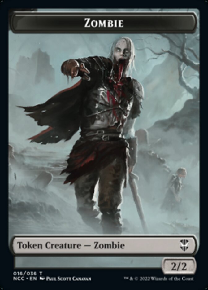 Zombie // Drake Double-sided Token [Streets of New Capenna Commander Tokens] | Empire Gaming NC