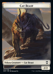 Soldier (09) // Cat Beast Double-sided Token [Streets of New Capenna Commander Tokens] | Empire Gaming NC