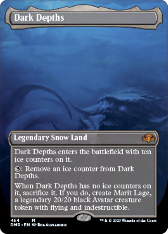 Dark Depths (Borderless Alternate Art) [Dominaria Remastered] | Empire Gaming NC