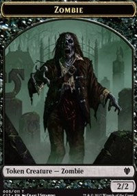 Zombie (005) // Gold (010) Double-sided Token [Commander 2017 Tokens] | Empire Gaming NC