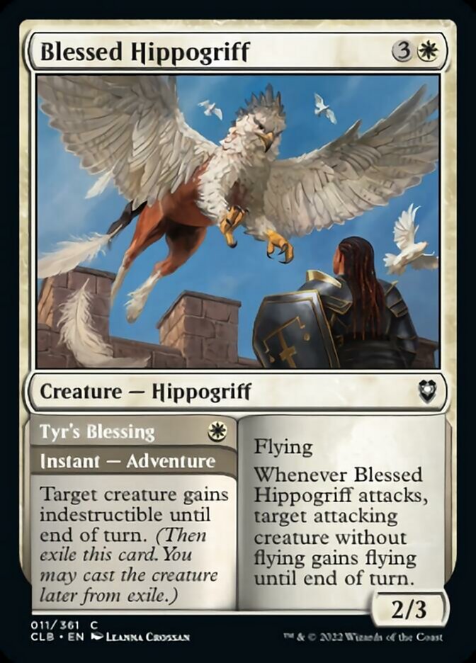 Blessed Hippogriff // Tyr's Blessing [Commander Legends: Battle for Baldur's Gate] | Empire Gaming NC