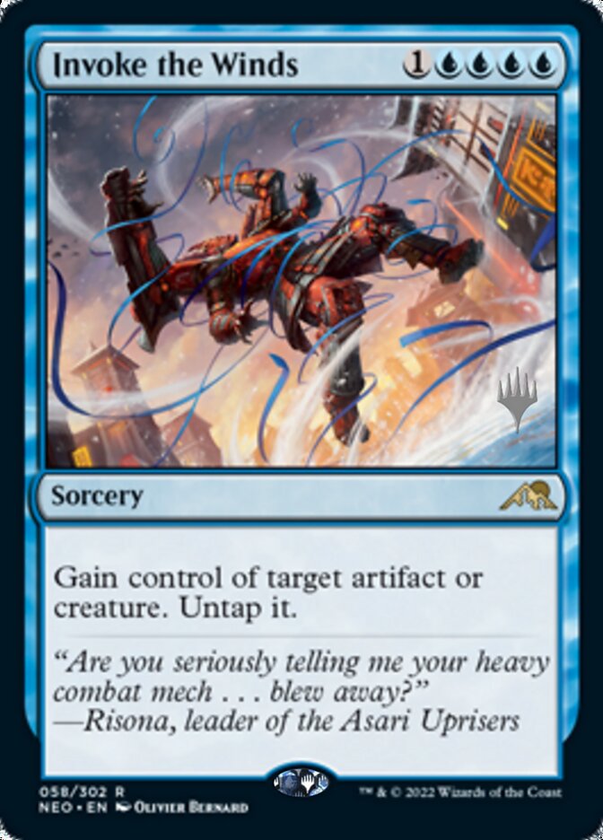 Invoke the Winds (Promo Pack) [Kamigawa: Neon Dynasty Promos] | Empire Gaming NC