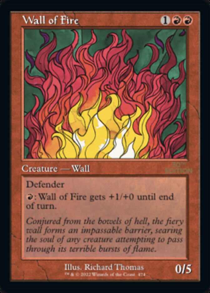 Wall of Fire (Retro) [30th Anniversary Edition] | Empire Gaming NC