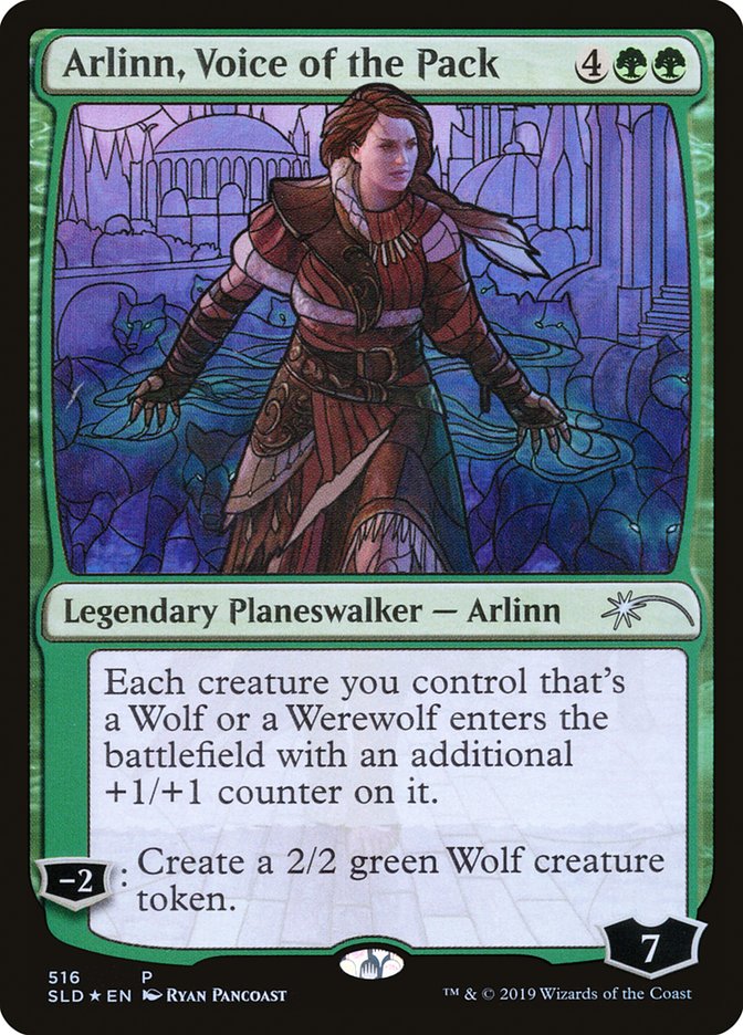 Arlinn, Voice of the Pack (Stained Glass) [Secret Lair Drop Promos] | Empire Gaming NC