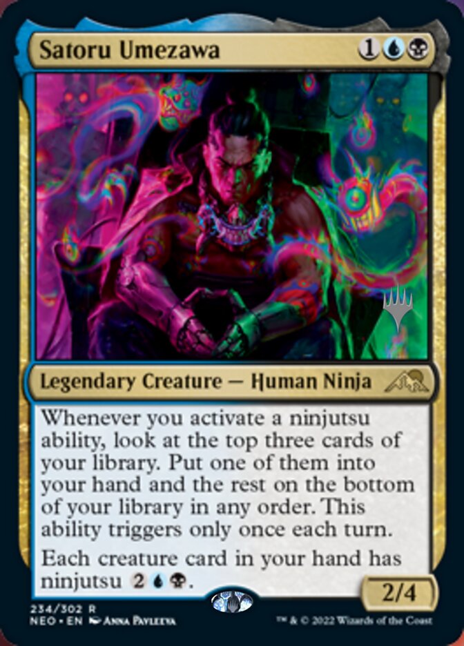 Satoru Umezawa (Promo Pack) [Kamigawa: Neon Dynasty Promos] | Empire Gaming NC