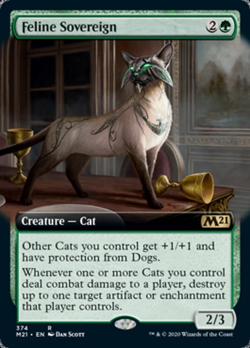 Feline Sovereign (Extended Art) [Core Set 2021] | Empire Gaming NC