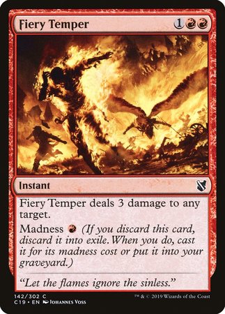 Fiery Temper [Commander 2019] | Empire Gaming NC