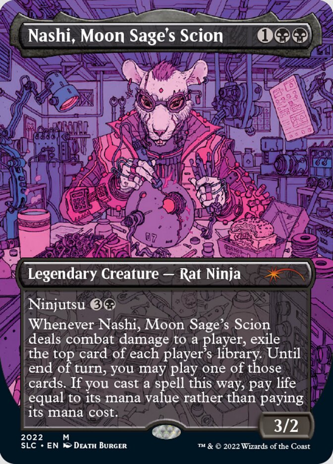 Nashi, Moon Sage's Scion (Borderless) [Secret Lair 30th Anniversary Countdown Kit] | Empire Gaming NC