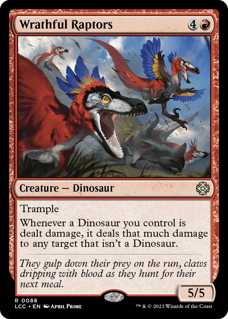 Wrathful Raptors [The Lost Caverns of Ixalan Commander] | Empire Gaming NC