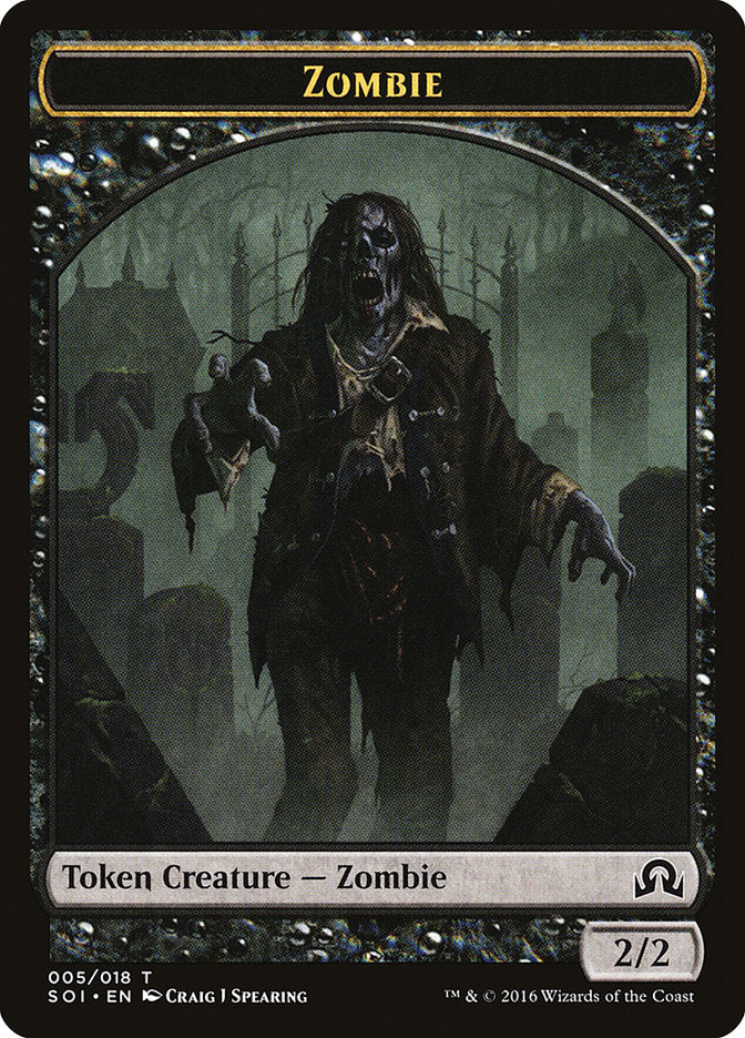 Zombie [Shadows over Innistrad Tokens] | Empire Gaming NC