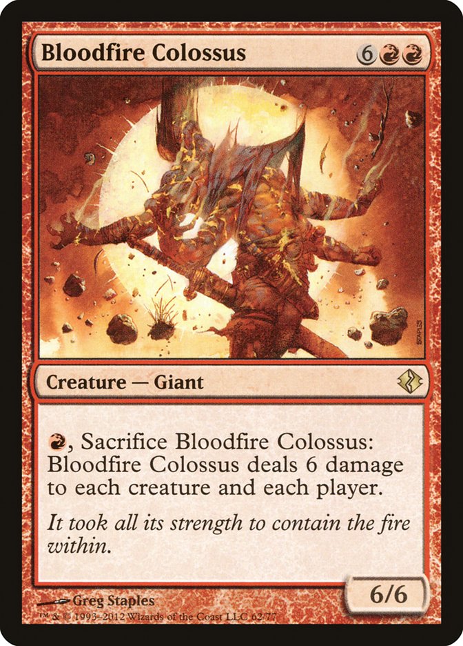 Bloodfire Colossus [Duel Decks: Venser vs. Koth] | Empire Gaming NC