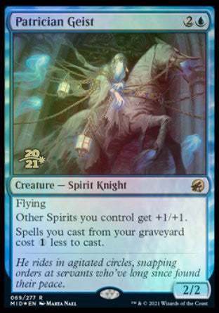 Patrician Geist [Innistrad: Midnight Hunt Prerelease Promos] | Empire Gaming NC