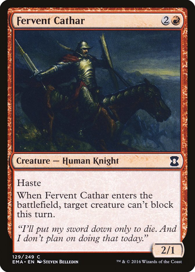 Fervent Cathar [Eternal Masters] | Empire Gaming NC