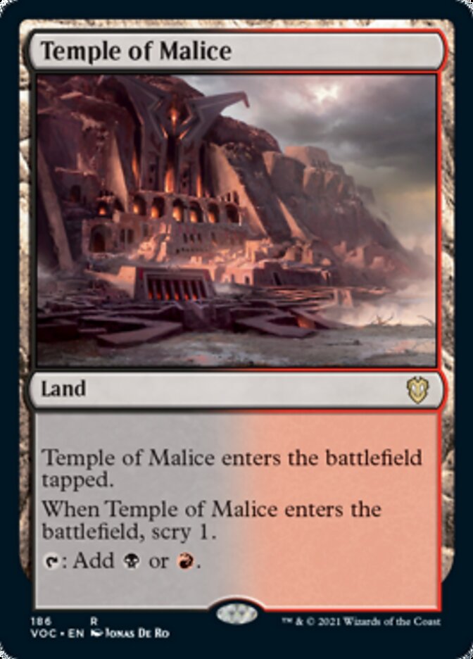 Temple of Malice [Innistrad: Crimson Vow Commander] | Empire Gaming NC