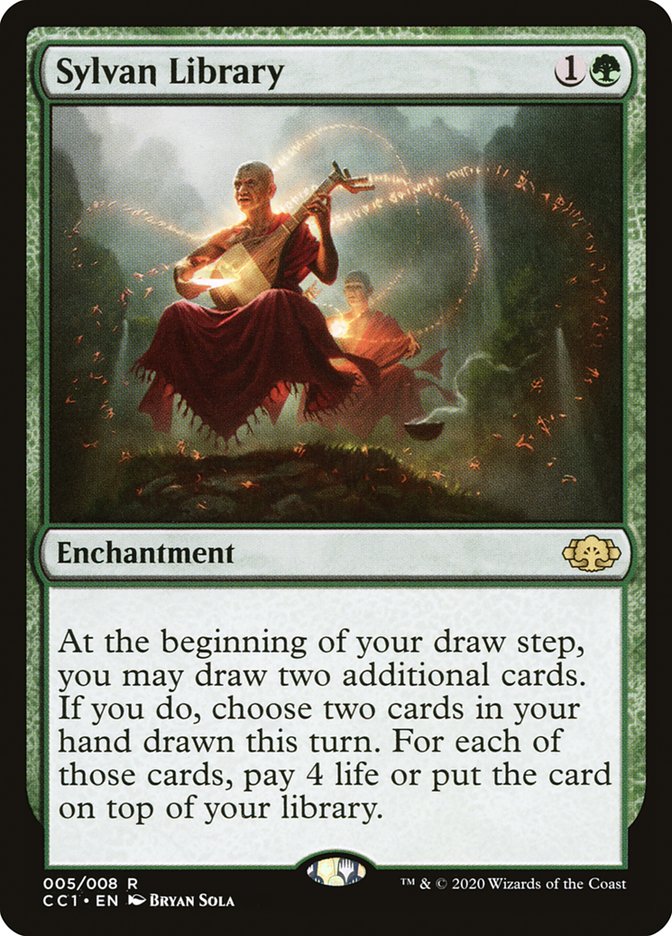 Sylvan Library [Commander Collection: Green] | Empire Gaming NC