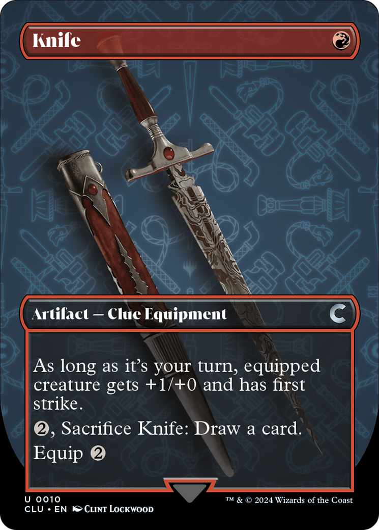 Knife (Borderless) [Ravnica: Clue Edition] | Empire Gaming NC