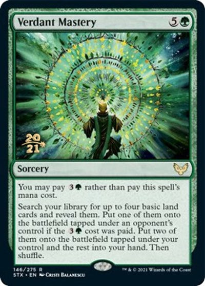 Verdant Mastery [Strixhaven: School of Mages Prerelease Promos] | Empire Gaming NC