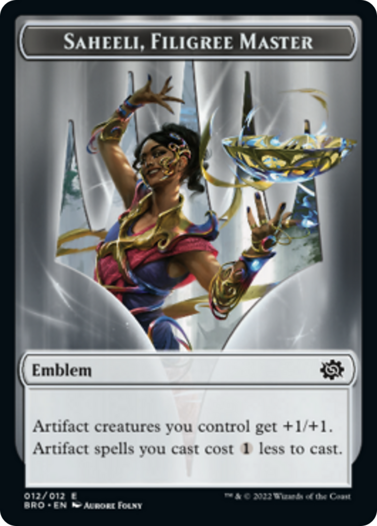 Saheeli, Filigree Master Emblem [The Brothers' War Tokens] | Empire Gaming NC