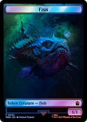 Fish // Alien Salamander Double-Sided Token (Surge Foil) [Doctor Who Tokens] | Empire Gaming NC